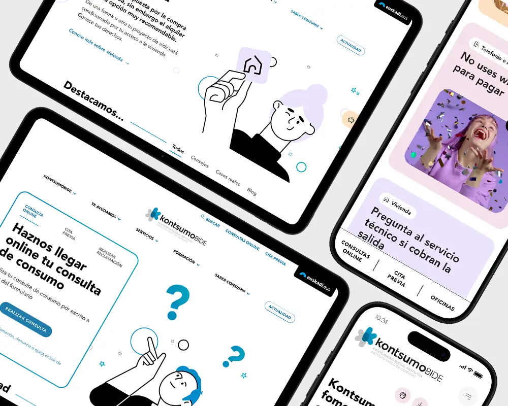 Kontsumobide: Nuevo sitio web